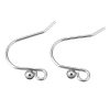 Factory wholesale of exquisite welded bead ear hooks, high-quality anti-allergy fashionable earrings, stainless steel jewelry accessories Specification image